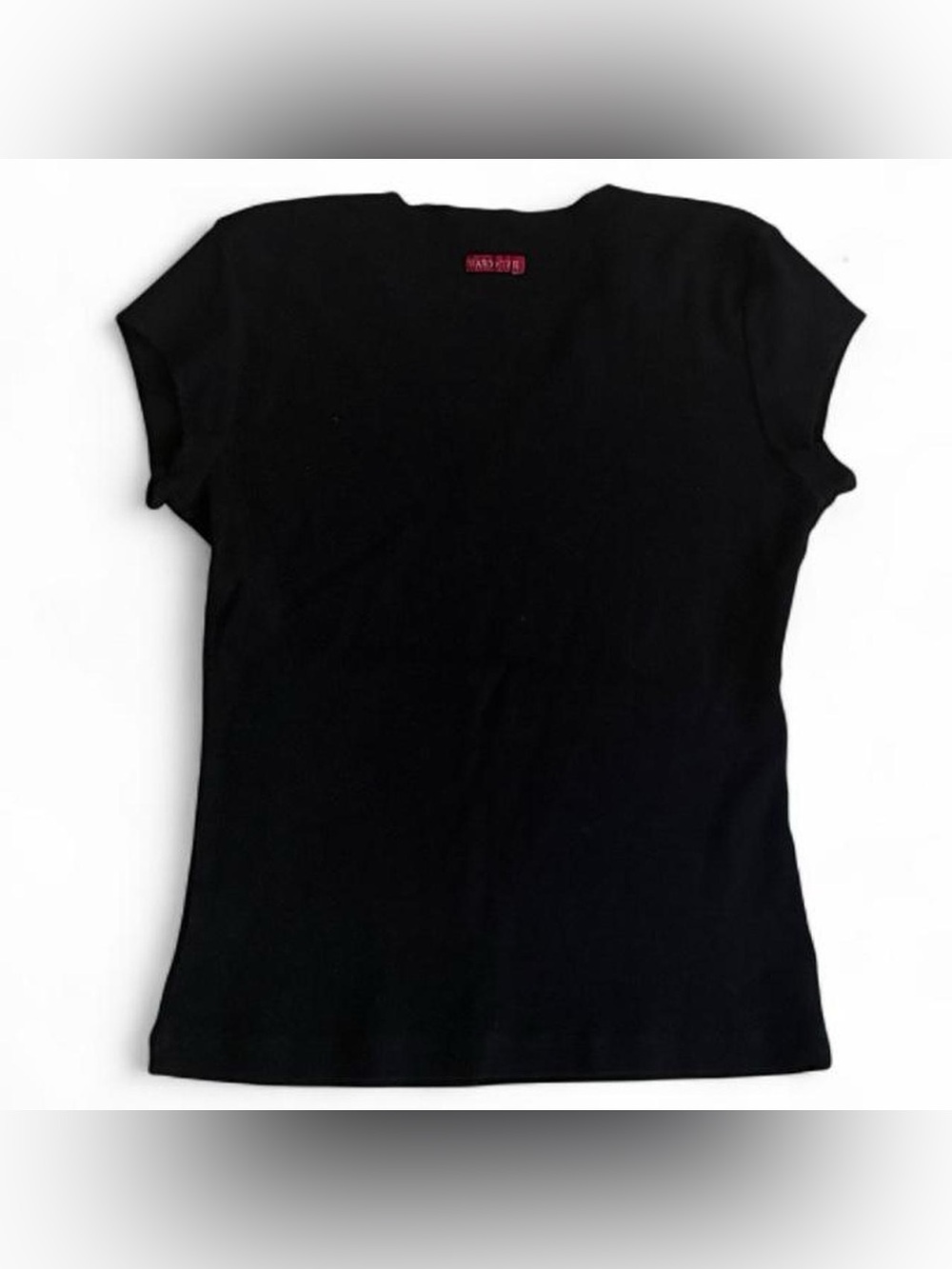 Vintage Hard Tail ribbed v neck baby tee shirt army girl graphic - Picture 3 of 3